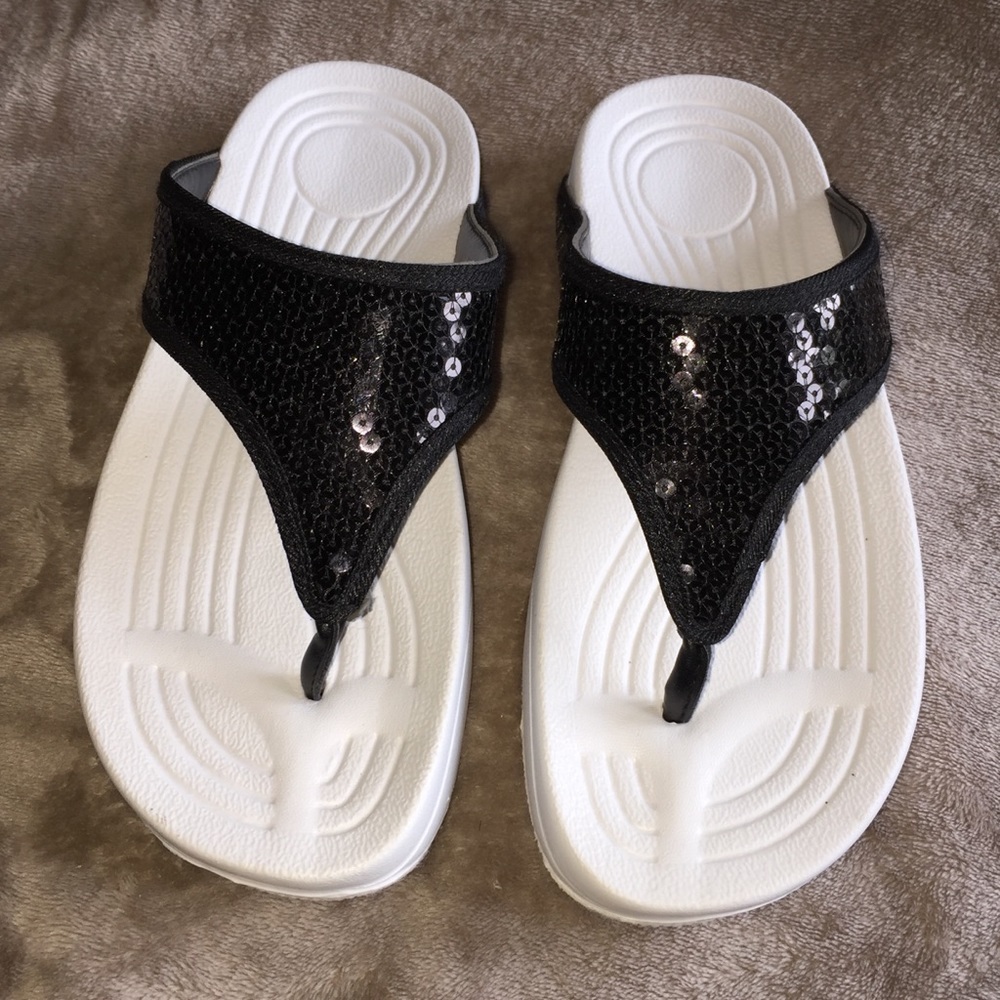 💋Sequined Flip Flops